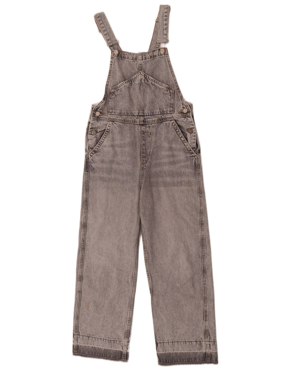 Zara Girls Dungarees Straight Jeans 11-12 Years W27 L24 Grey Cotton