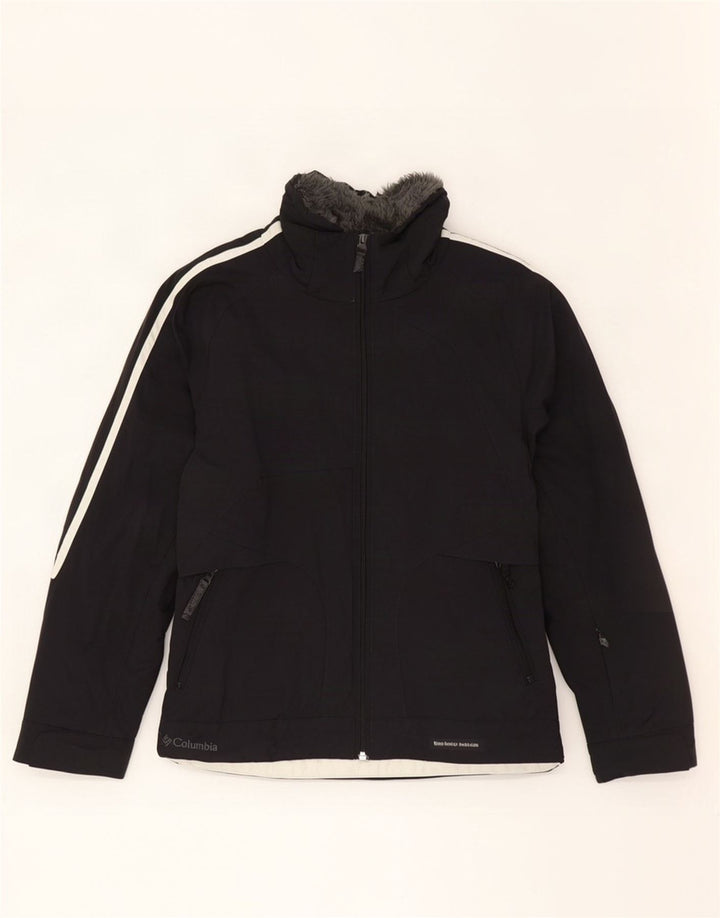 Columbia Womens Ski Jacket UK 14 Medium Black Nylon
