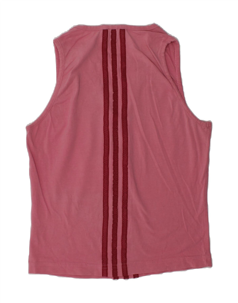 ADIDAS Girls Vest Top 11-12 Years Pink Cotton | Vintage Adidas | Thrift | Second-Hand Adidas | Used Clothing | Messina Hembry 