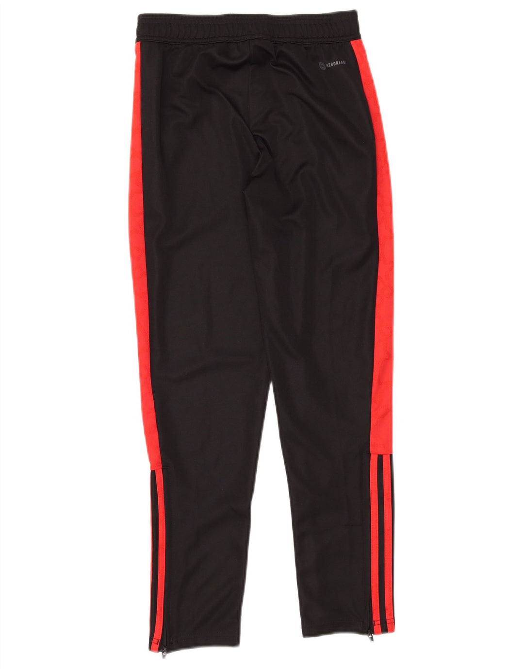 ADIDAS Boys Aeroready Graphic Tracksuit Trousers 11-12 Years Black