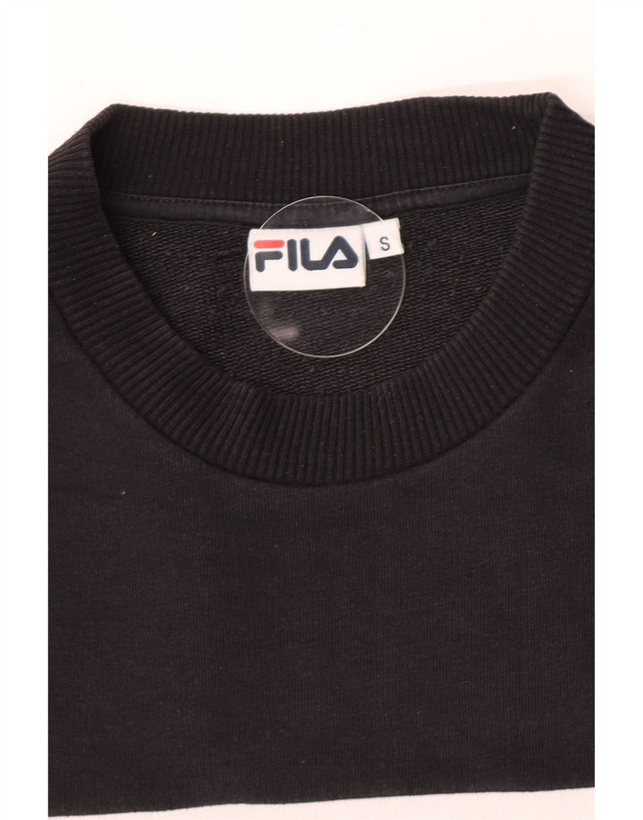 Fila Mens Graphic Sweatshirt Jumper Small Multicoloured Colourblock