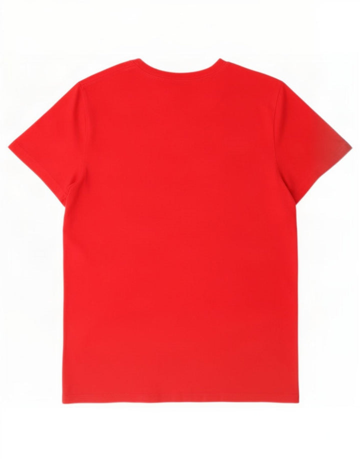 Hollister Mens Graphic T-Shirt Top Medium Red Cotton