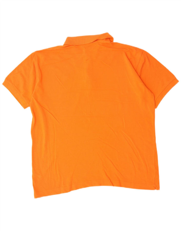 Kappa Mens Polo Shirt XL Orange Cotton