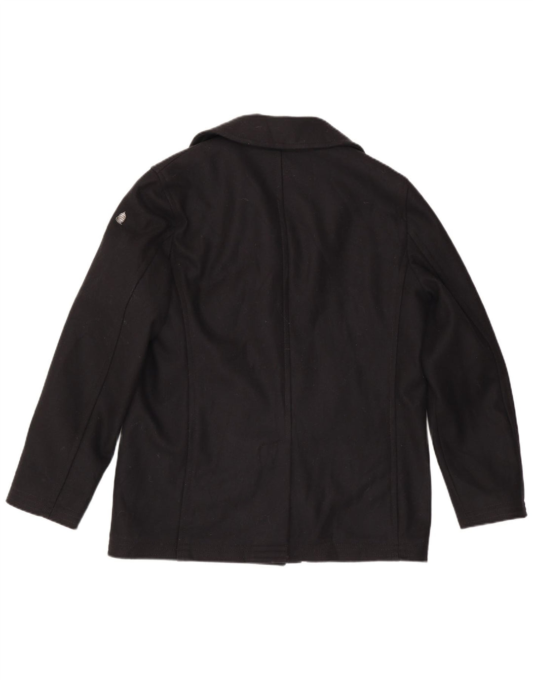 Marina Yachting Mens Pea Coat IT 50 Large Black Wool