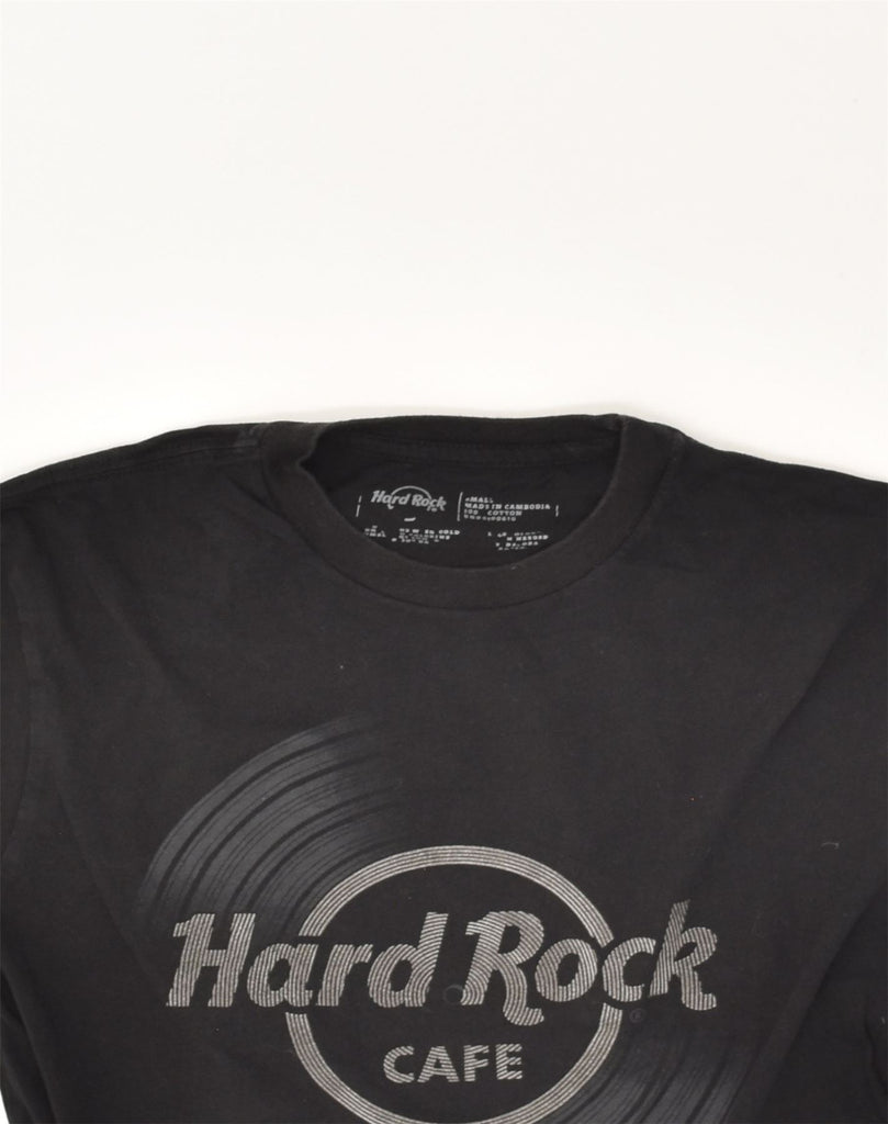 HARD ROCK Mens Edinburgh Graphic T-Shirt Top Small Black Cotton | Vintage Hard Rock | Thrift | Second-Hand Hard Rock | Used Clothing | Messina Hembry 