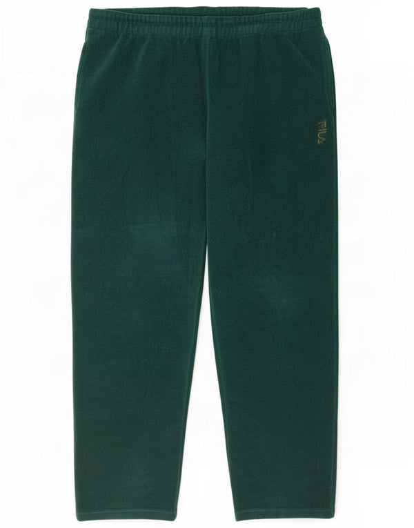 Fila Womens Fleece Tracksuit Trousers IT 56 4XL Green