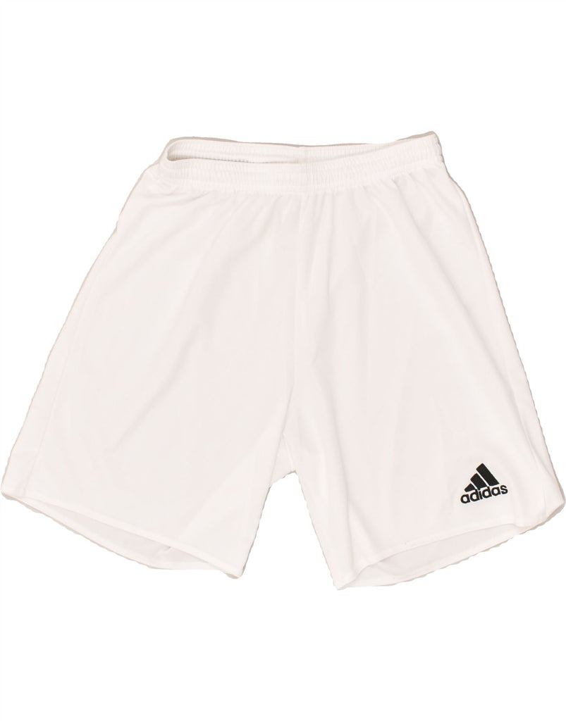 ADIDAS Mens Climalite Sport Shorts Small White Polyester | Vintage Adidas | Thrift | Second-Hand Adidas | Used Clothing | Messina Hembry 