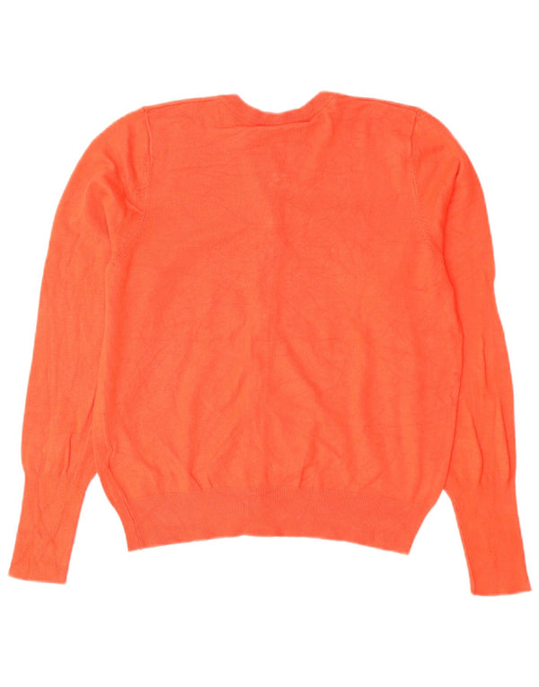 Marks & Spencer Womens Crop Cardigan Sweater UK 12 Medium Red