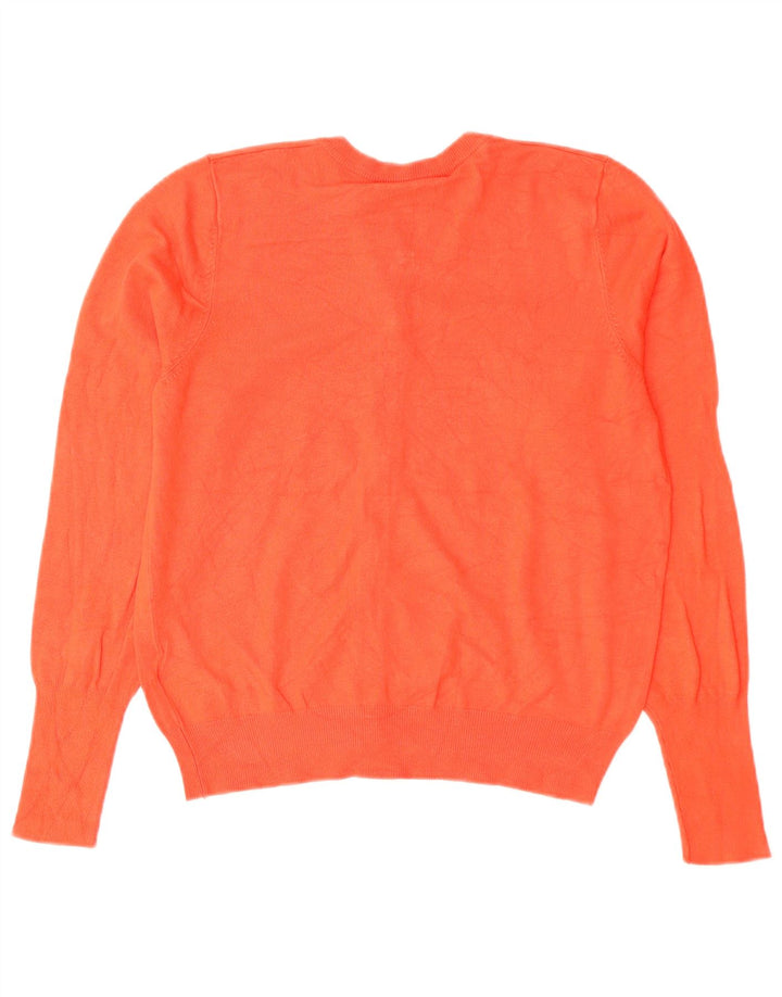 Marks & Spencer Womens Crop Cardigan Sweater UK 12 Medium Red