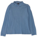 Champion Mens Long Sleeve Polo Shirt 2XL Blue