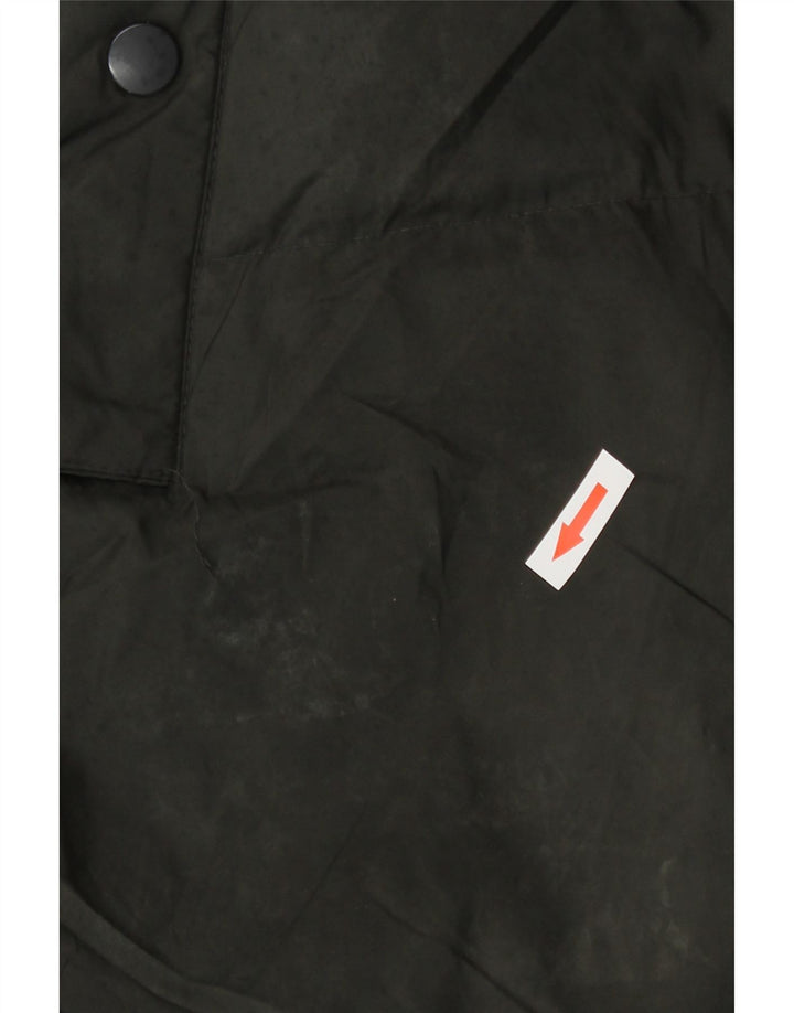 Zara Womens Oversized Hooded Padded Coat UK 10 Small Black Nylon