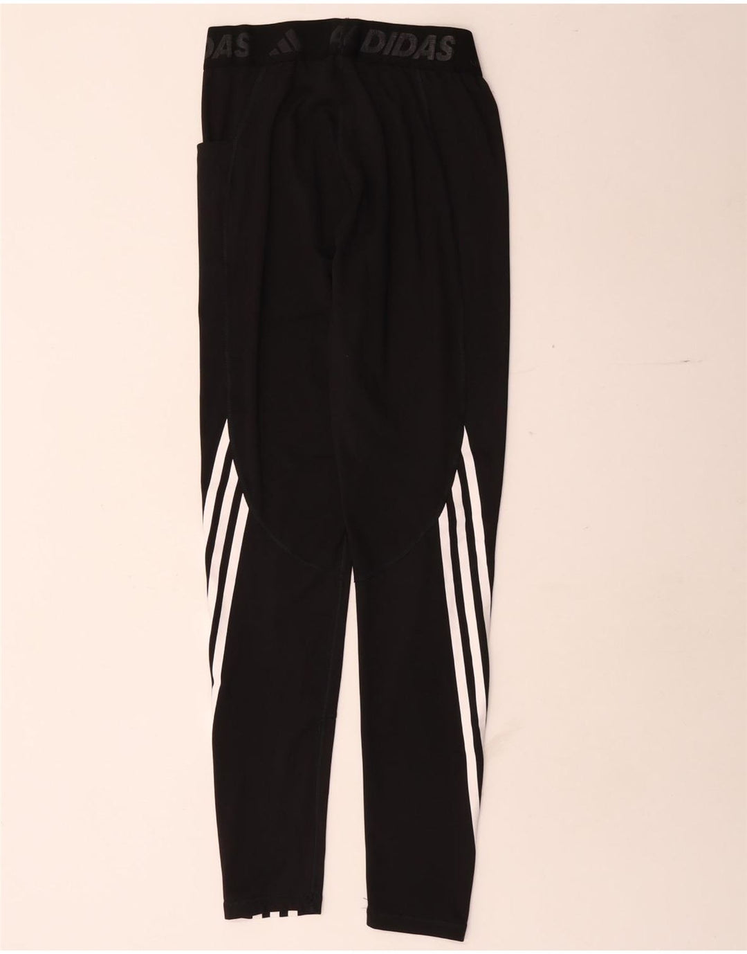 Adidas Womens Graphic Leggings UK 8 Small Black Polyester