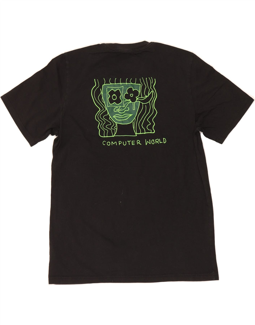ADIDAS Mens Graphic T-Shirt Top Medium Black Cotton Vintage Adidas and Second-Hand Adidas from Messina Hembry 
