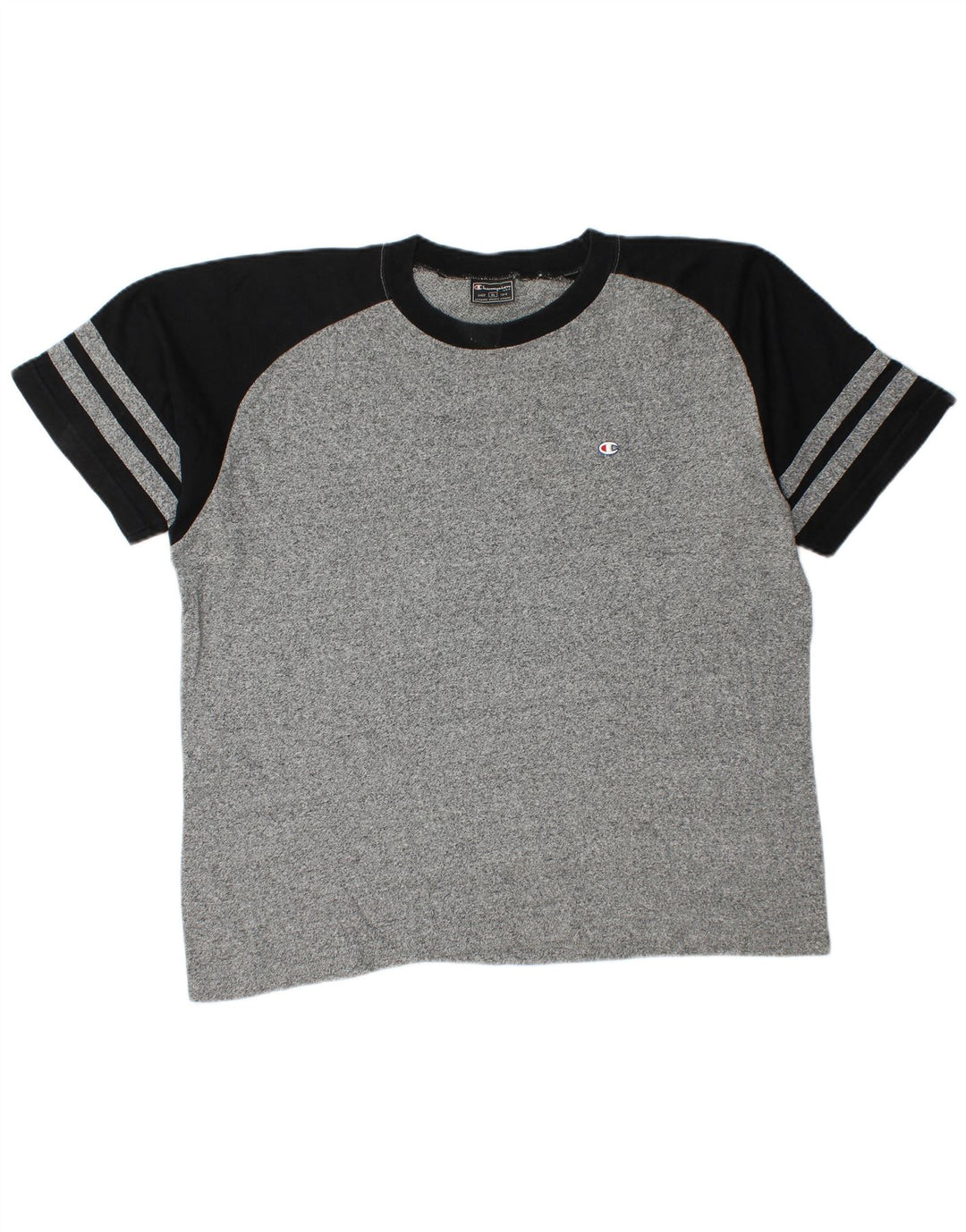 Champion Mens T-Shirt Top XL Grey Colourblock