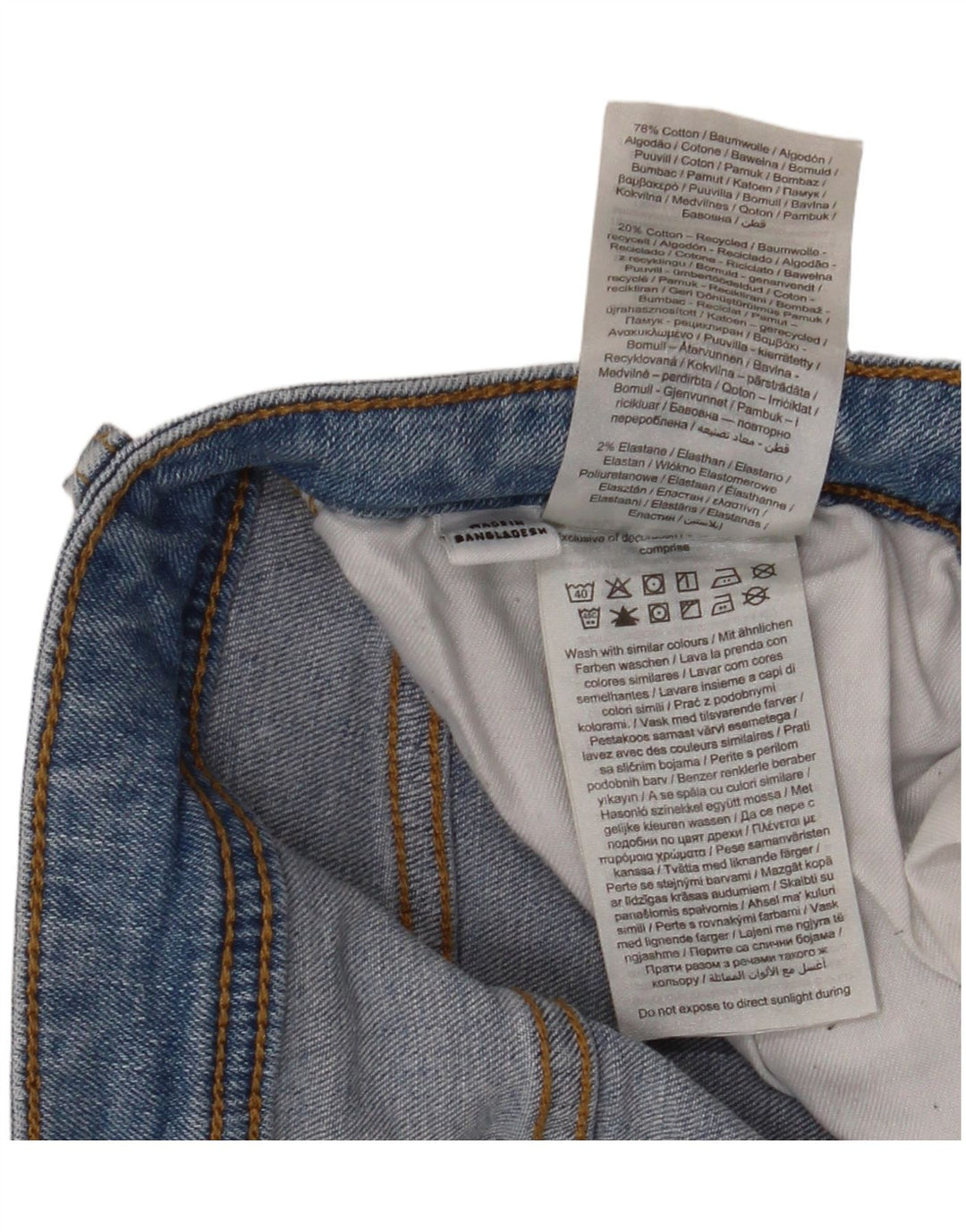 Jack & Jones Womens Slim Jeans W32 L32 Blue Cotton
