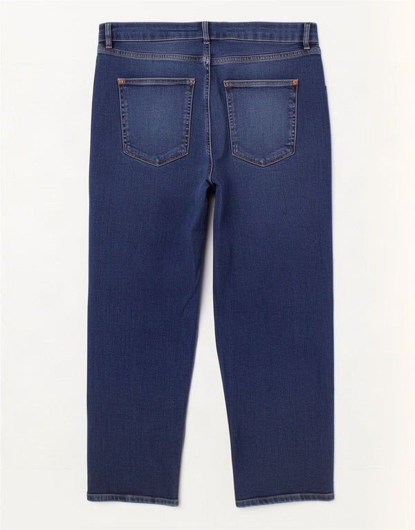 Marks & Spencer Womens Boyfriend Straight Jeans UK 16 Large W36 L27 Blue