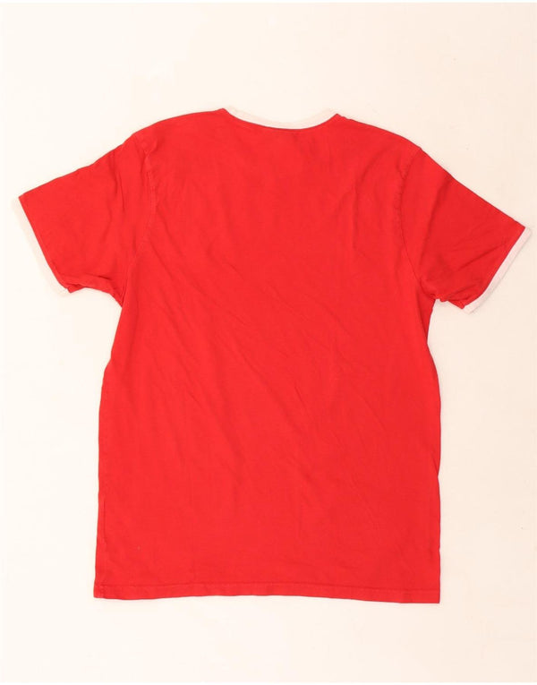 Ellesse Mens Graphic T-Shirt Top Large Red Cotton