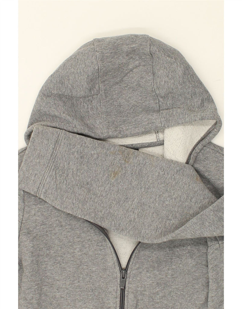NIKE Girls Zip Hoodie Sweater 10-11 Years Medium Grey Cotton | Vintage Nike | Thrift | Second-Hand Nike | Used Clothing | Messina Hembry 