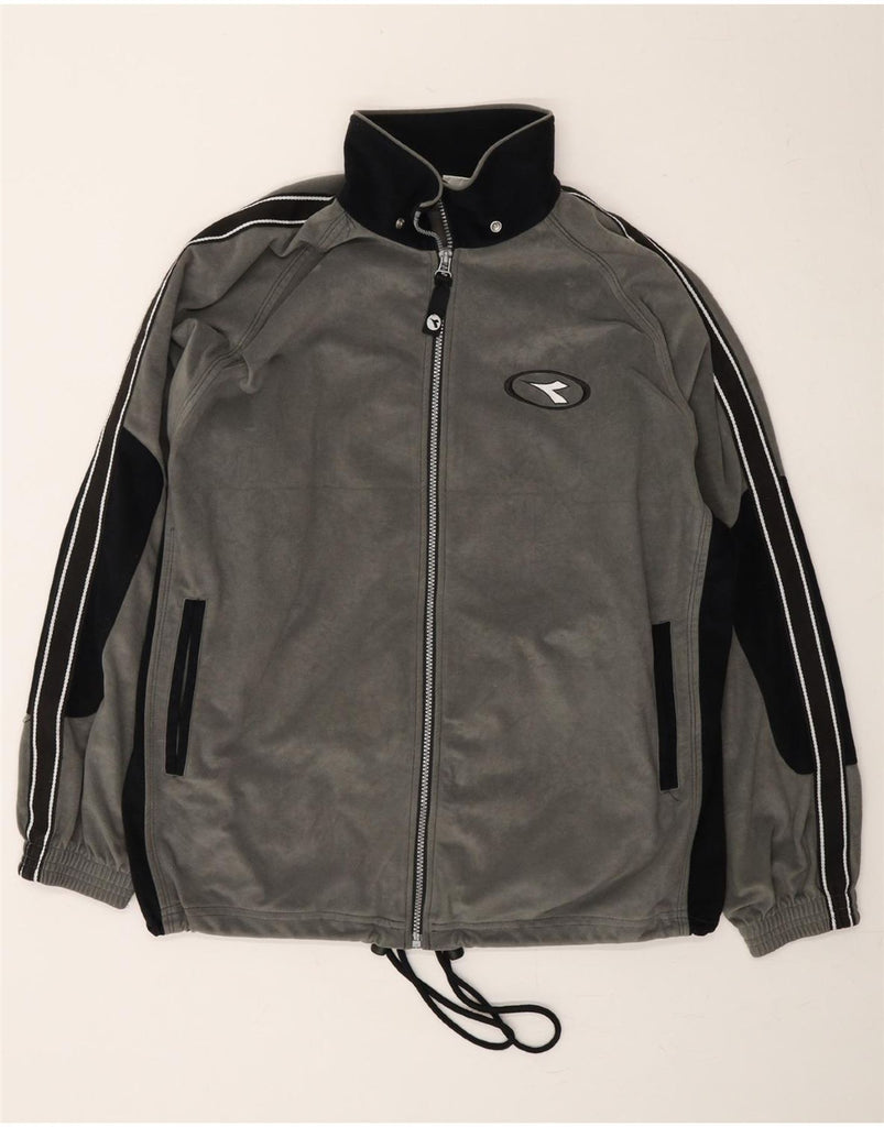 DIADORA Mens Tracksuit Trousers UK 36 Small Grey Colourblock Polyester Vintage Diadora and Second-Hand Diadora from Messina Hembry 