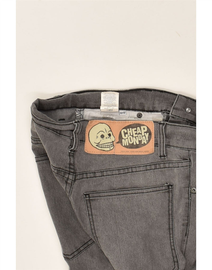 CHEAP MONDAY Mens Slim Jeans W32 L28 Grey Cotton | Vintage Cheap Monday | Thrift | Second-Hand Cheap Monday | Used Clothing | Messina Hembry 