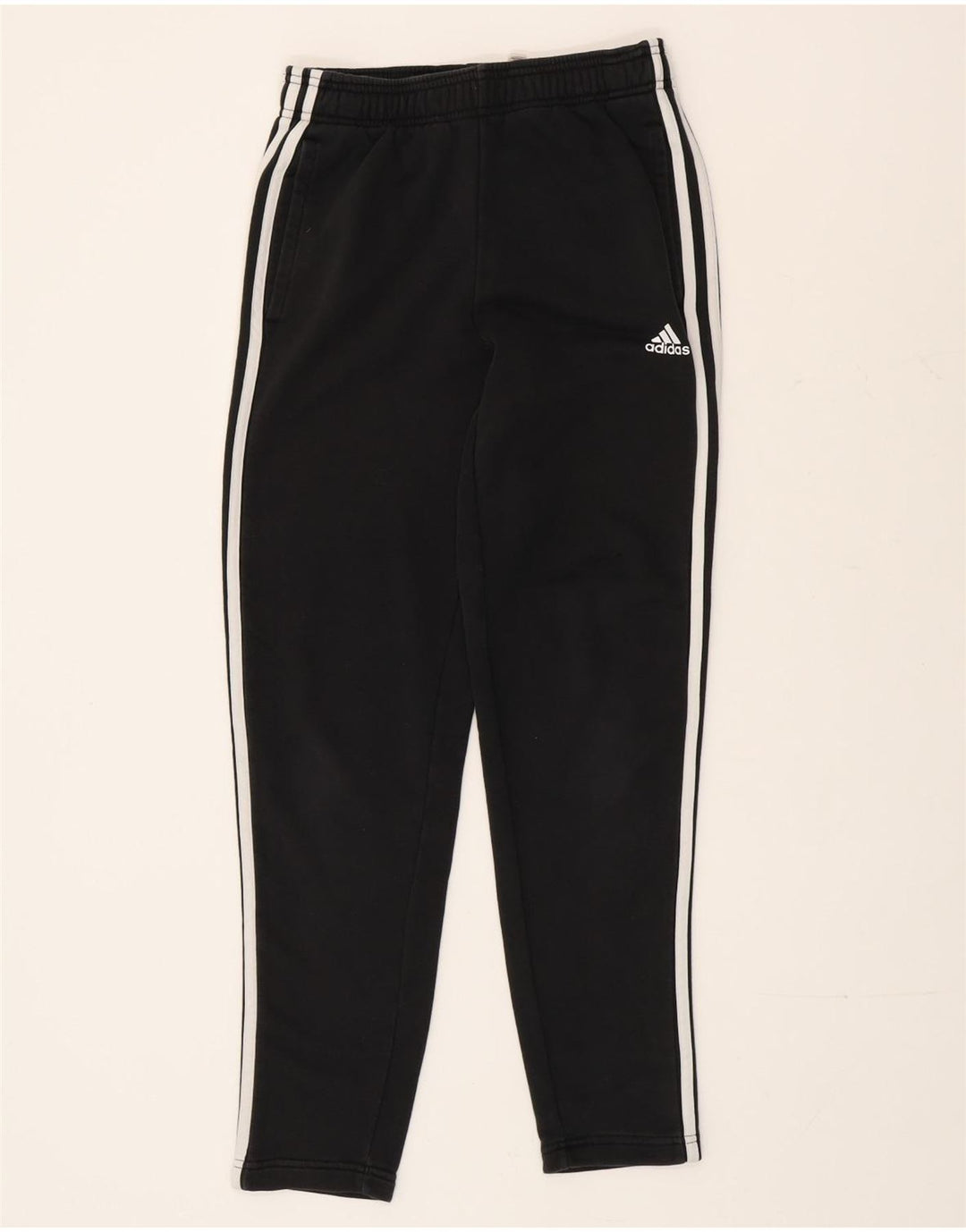 Adidas Mens Tracksuit Trousers Small  Black Cotton
