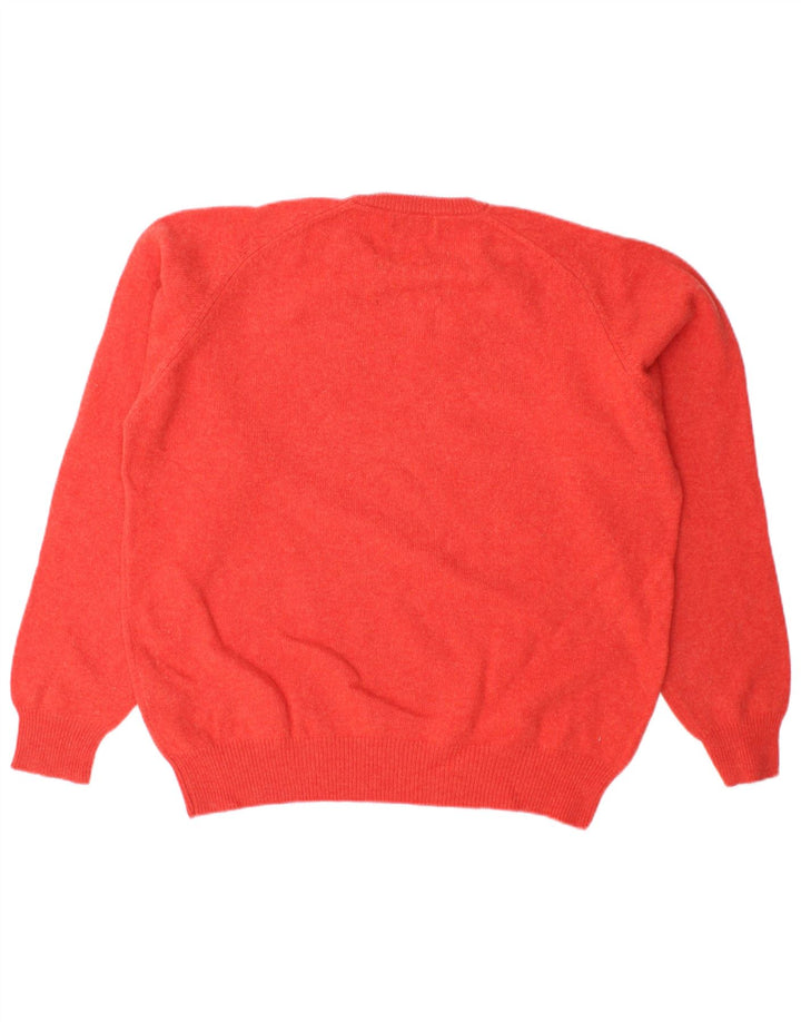 Kappa Mens Crew Neck Jumper Sweater XL Red Wool