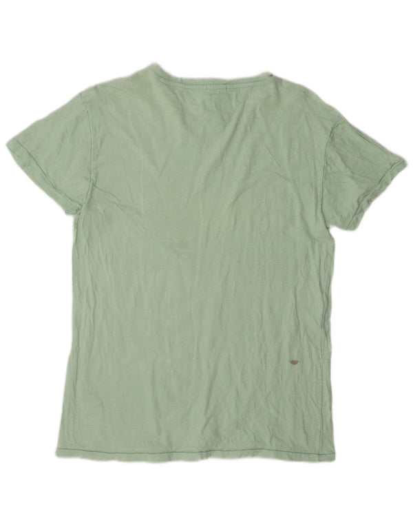 Tommy Hilfiger Mens Graphic T-Shirt Top Medium Green Cotton
