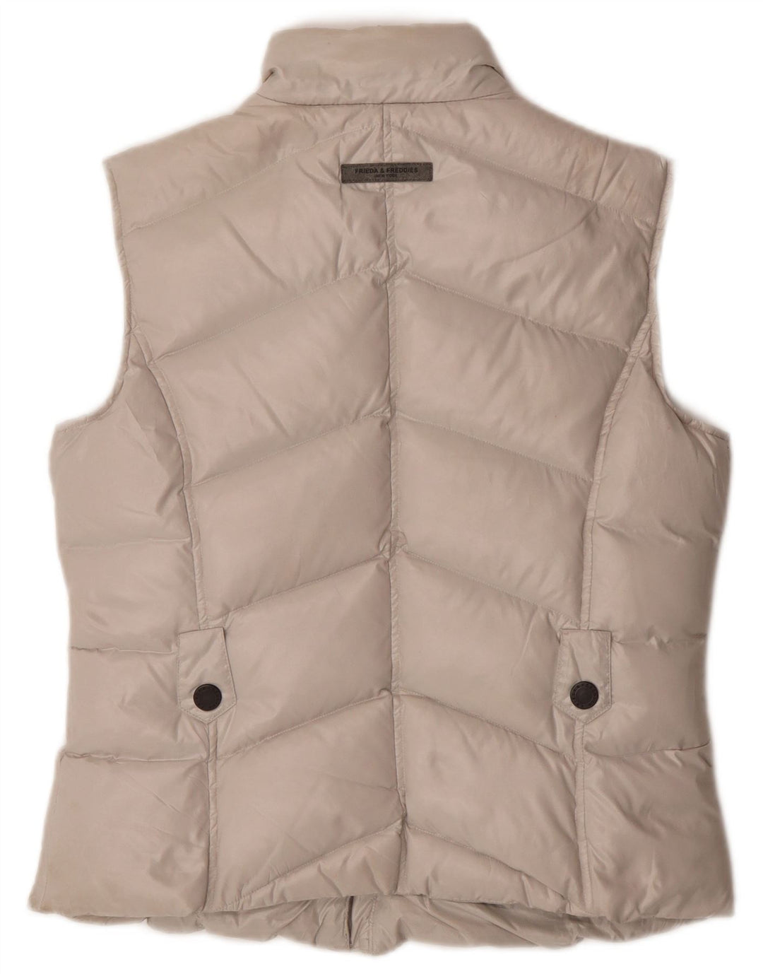 FRIEDA & FREDDIES Womens Padded Gilet EU 40 Medium Beige Polyester