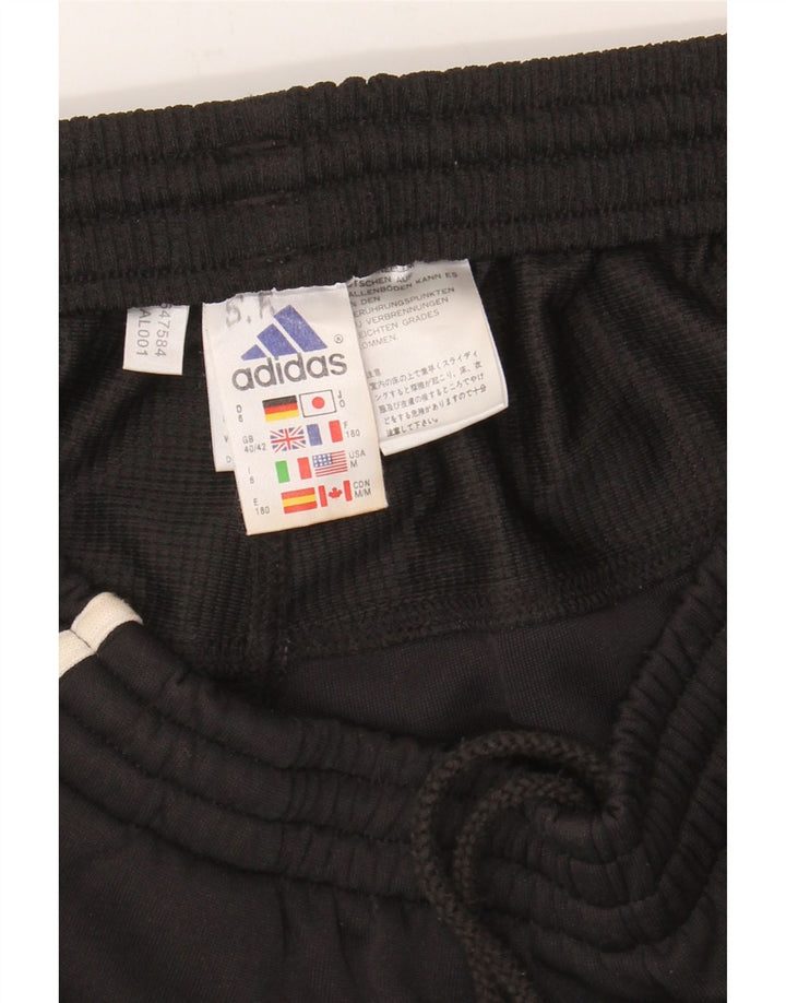ADIDAS Mens Tracksuit Trousers UK 40/42 Medium  Black Polyester Vintage Adidas and Second-Hand Adidas from Messina Hembry 
