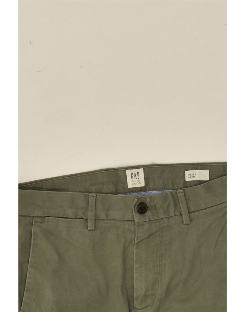GAP Mens Skinny Chino Trousers W28 L32  Khaki Cotton | Vintage Gap | Thrift | Second-Hand Gap | Used Clothing | Messina Hembry 