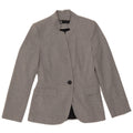 Zara Womens 1 Button Blazer Jacket EU 34 2XS Grey Polyester
