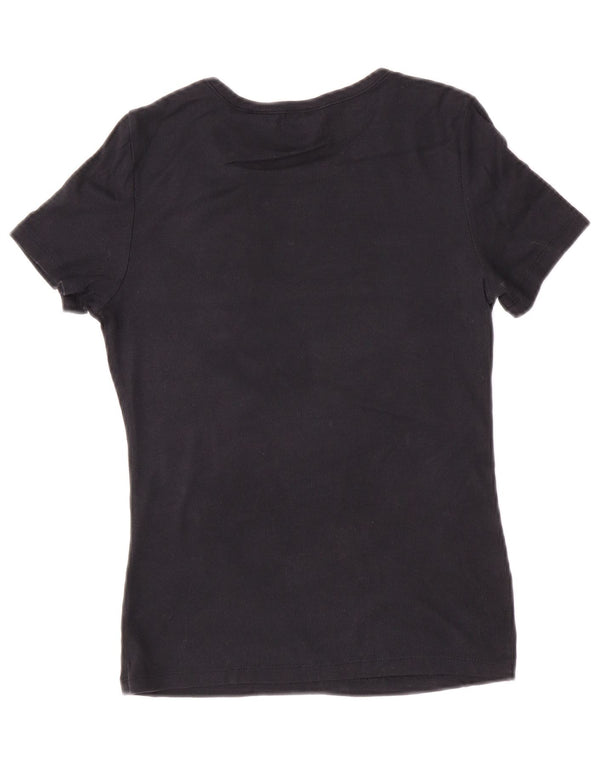 Levi's Womens T-Shirt Top UK 12 Medium Black Cotton