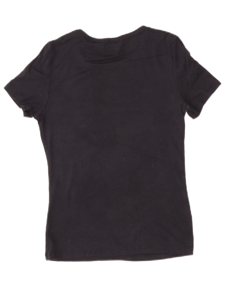Levi's Womens T-Shirt Top UK 12 Medium Black Cotton