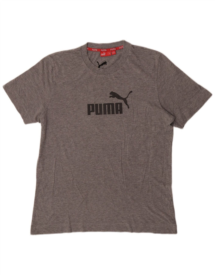 Puma Mens Graphic T-Shirt Top Medium Grey