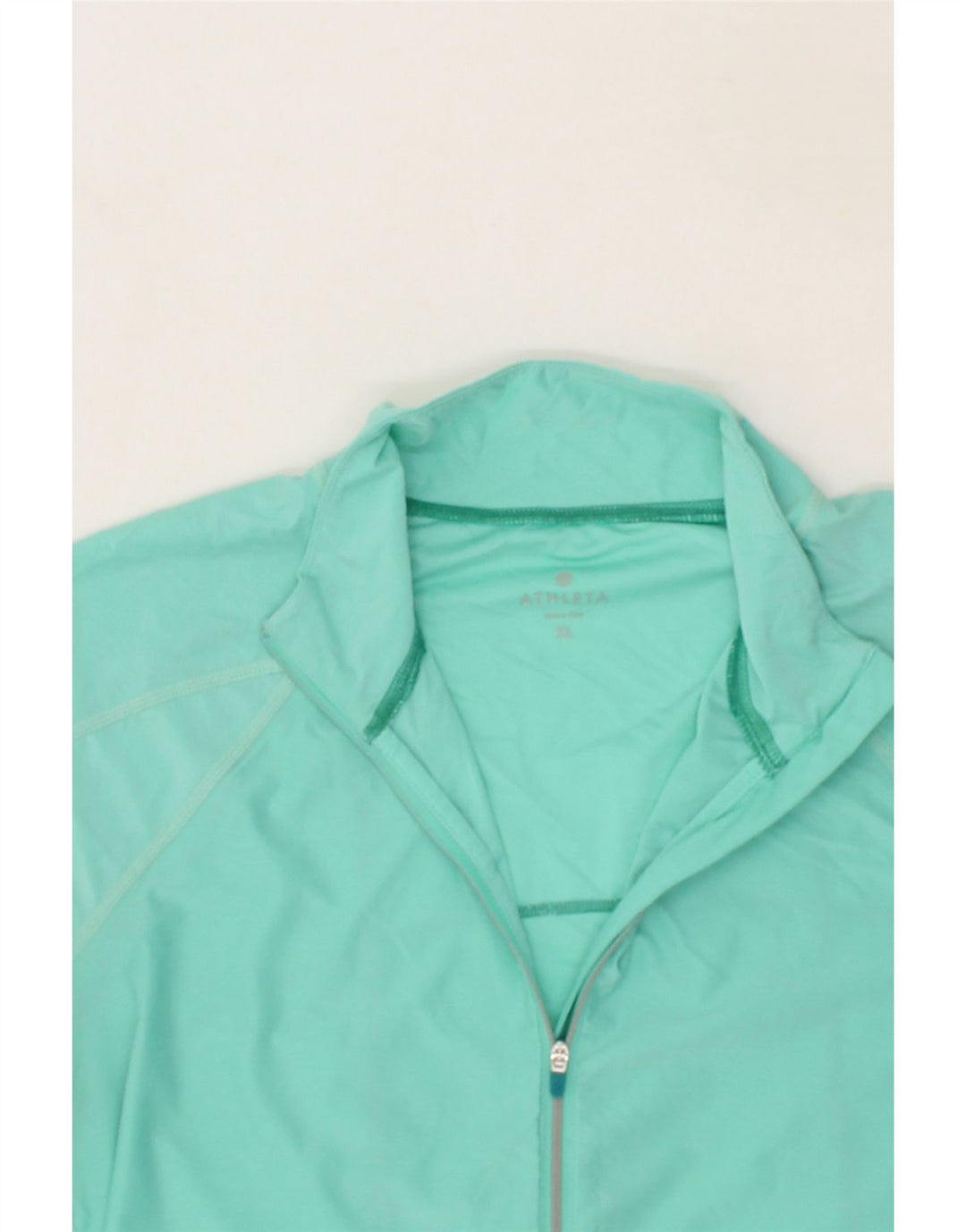 ATHLETA Womens Zip Neck Pullover Tracksuit Top UK 18 XL Turquoise Vintage Athleta and Second-Hand Athleta from Messina Hembry 