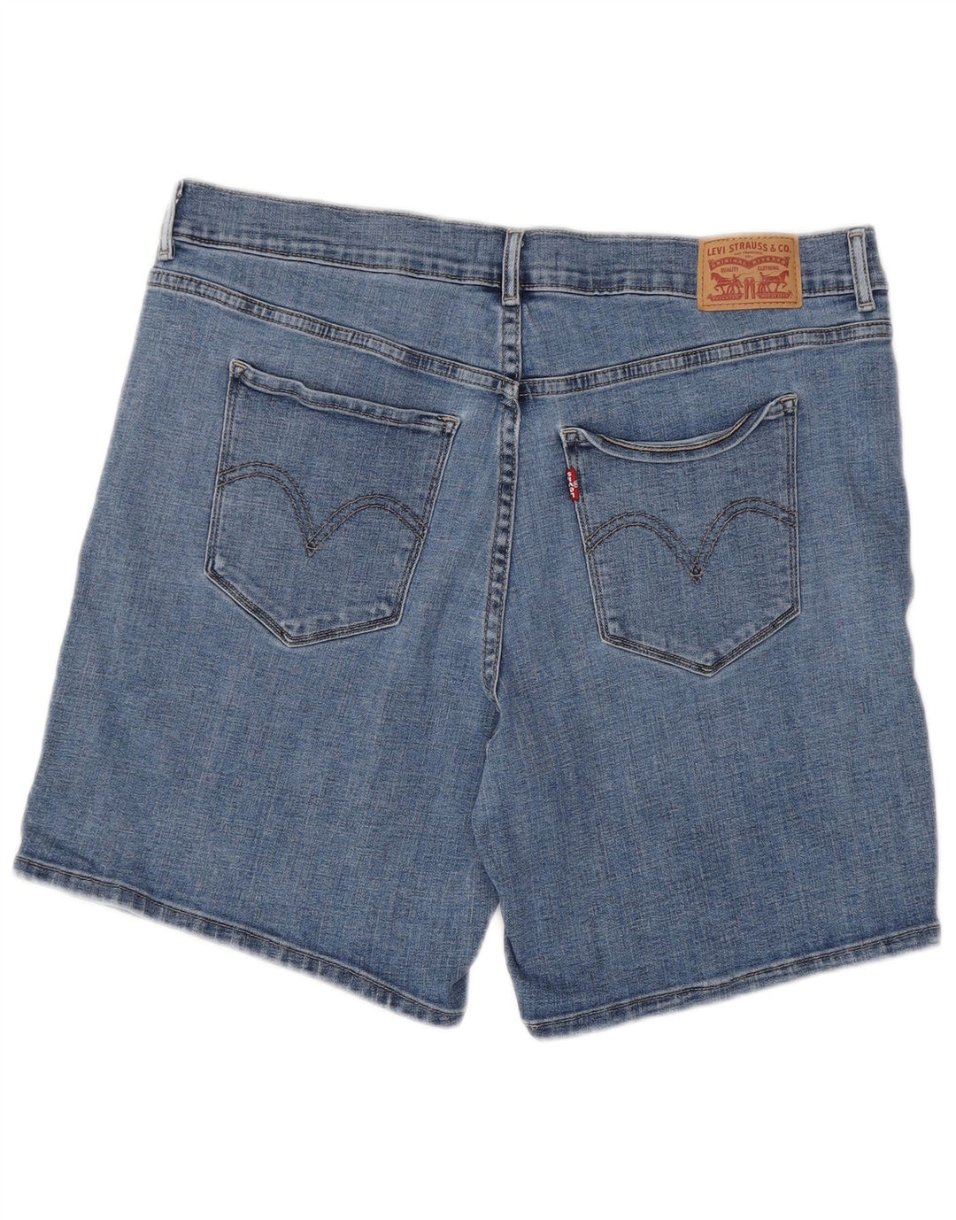 Levi's Womens Classic Denim Shorts W32 Large Blue Cotton