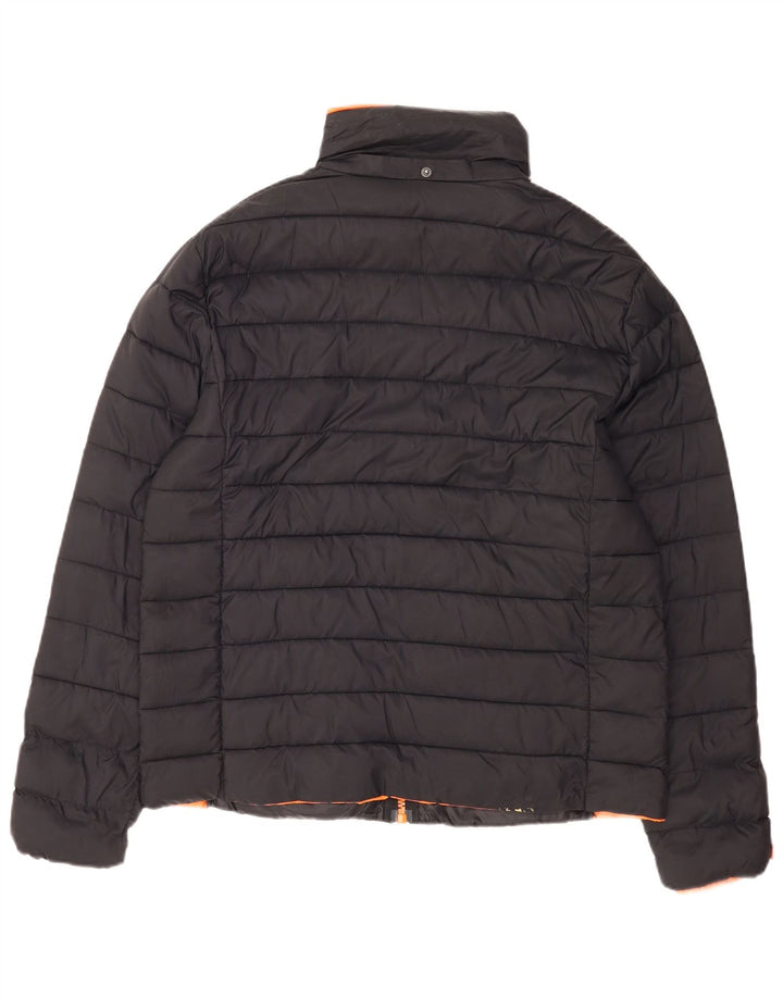 Superdry Womens Padded Jacket UK 20 2XL Black Nylon