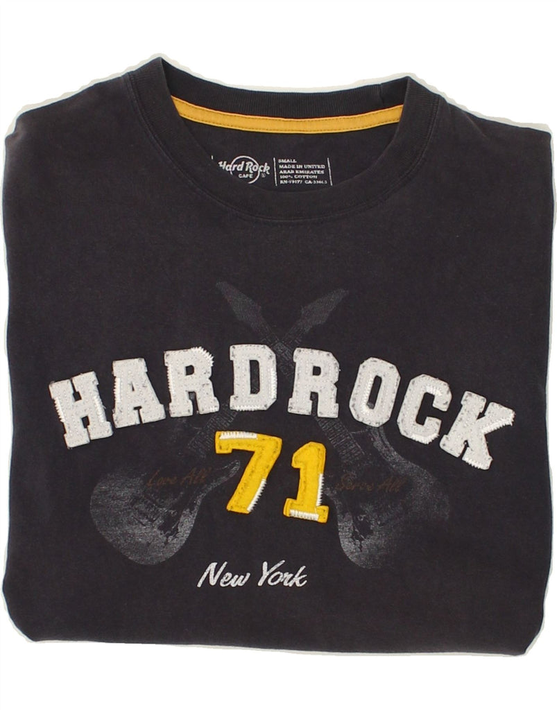 HARD ROCK CAFE Mens New York Graphic T-Shirt Top Small Navy Blue Cotton | Vintage Hard Rock Cafe | Thrift | Second-Hand Hard Rock Cafe | Used Clothing | Messina Hembry 