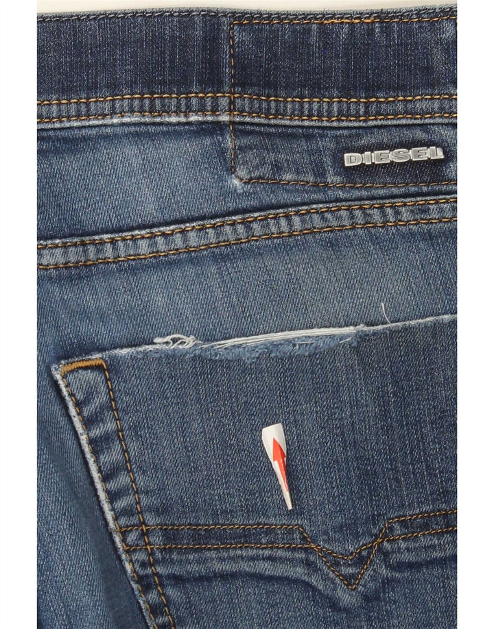 Diesel Mens Tepphar Carrot Slim Jeans W32 L34 Blue Cotton