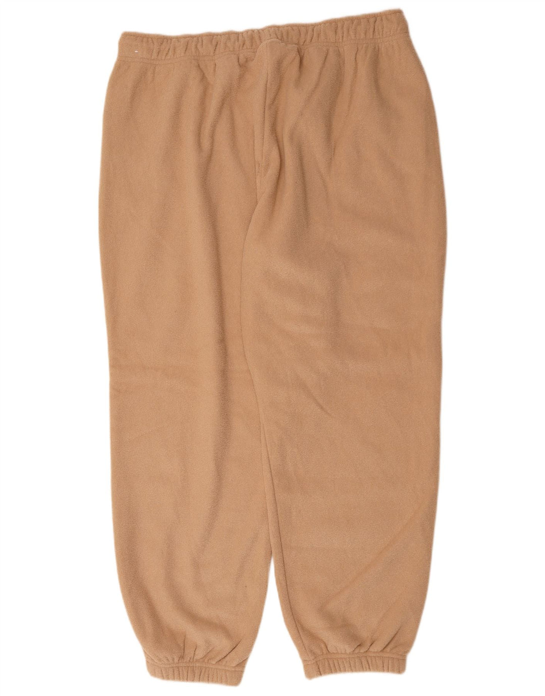 Nike Mens Velour Tracksuit Trousers Joggers XL Beige Polyester