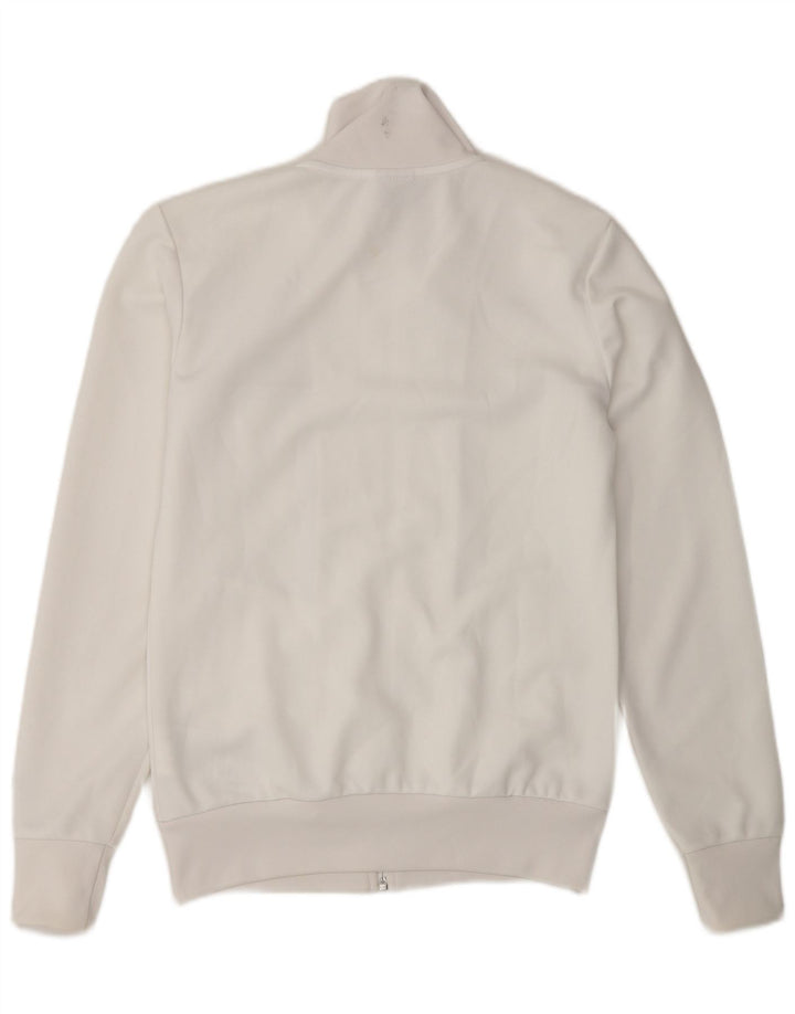 Nike Womens Tracksuit Top Jacket UK 8/10 Small White Polyester