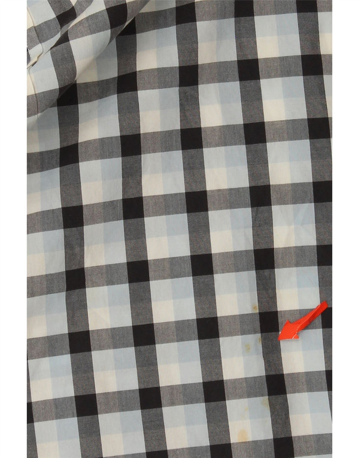 Timberland Mens Regular Fit Shirt Large Blue Check Cotton