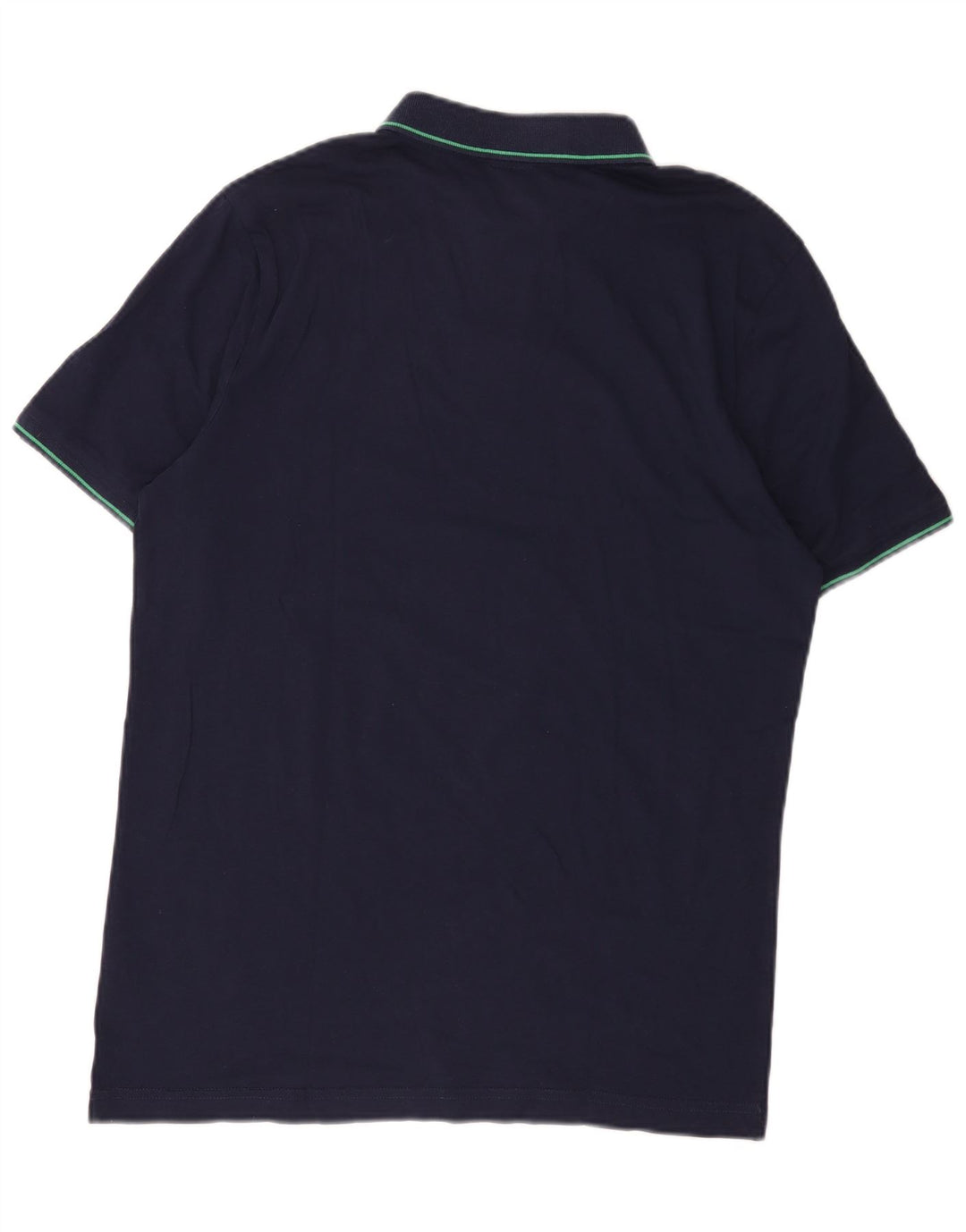 Puma Mens Polo Shirt Medium Navy Blue Cotton