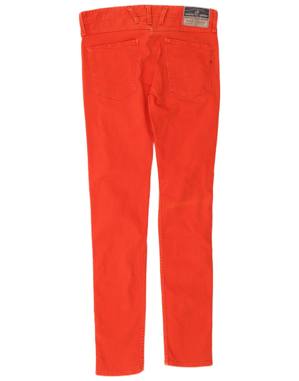 Replay Womens Anbass Slim Jeans W31 L34 Red Cotton