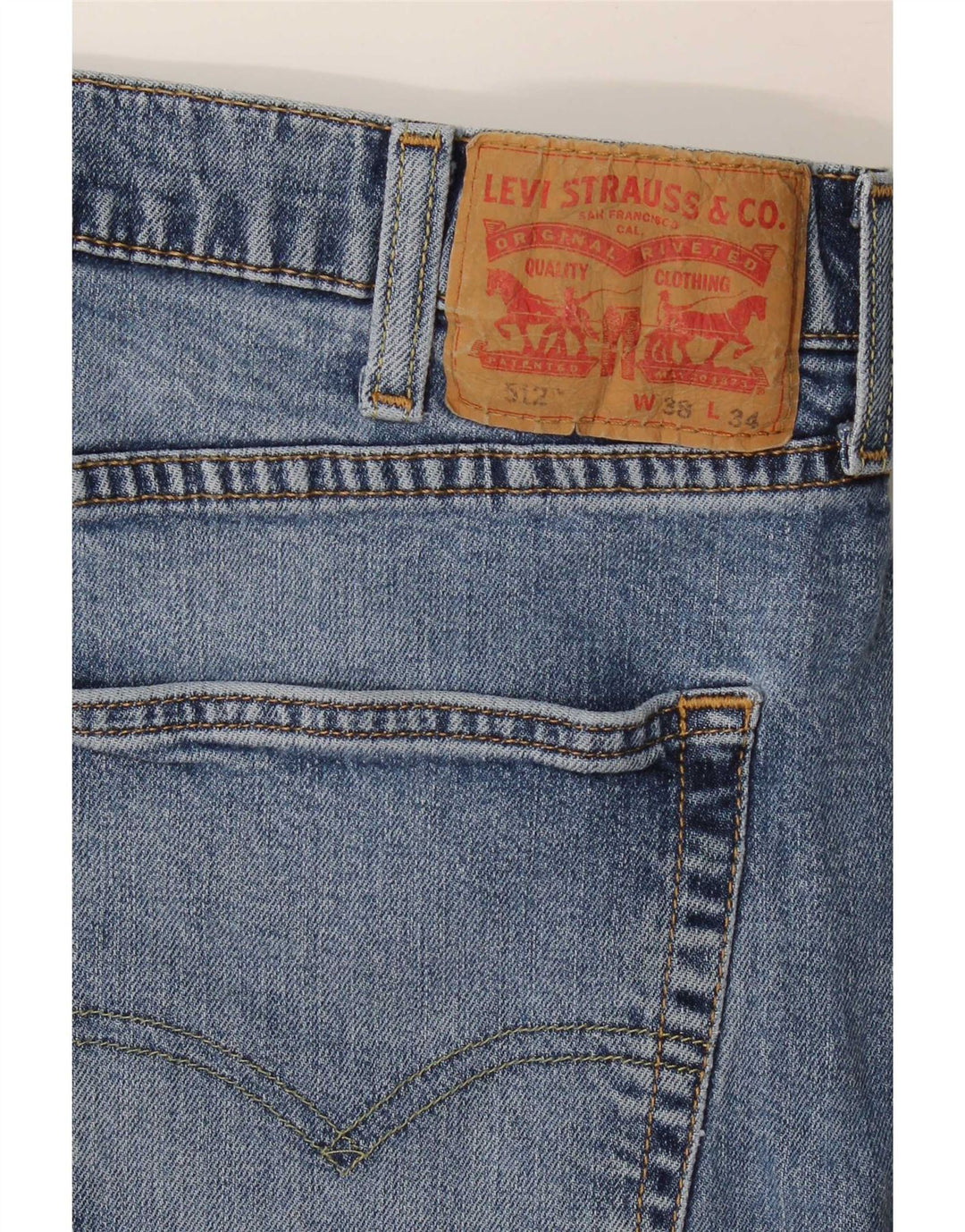 Levi's Mens 512 Slim Tapered Jeans W38 L34 Blue