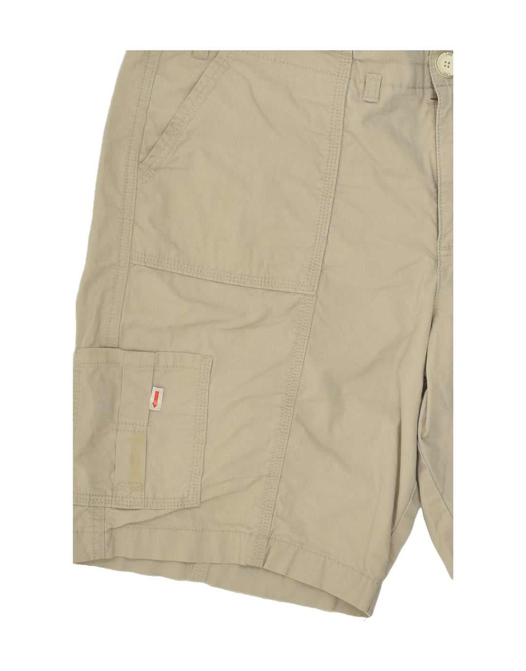 LEE Womens Cargo Shorts US 18 2XL W36 Beige Cotton | Vintage Lee | Thrift | Second-Hand Lee | Used Clothing | Messina Hembry 