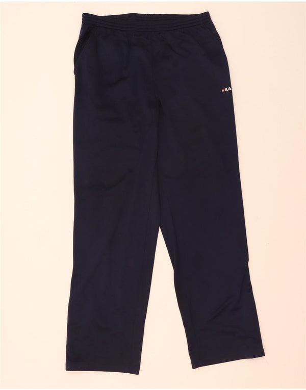 Fila Mens Tracksuit Trousers Medium  Navy Blue Polyester