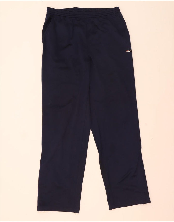 Fila Mens Tracksuit Trousers Medium  Navy Blue Polyester