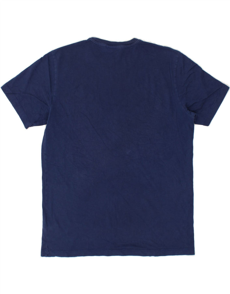 TRUSSARDI Mens Graphic T-Shirt Top Medium Navy Blue Cotton Vintage Trussardi and Second-Hand Trussardi from Messina Hembry 