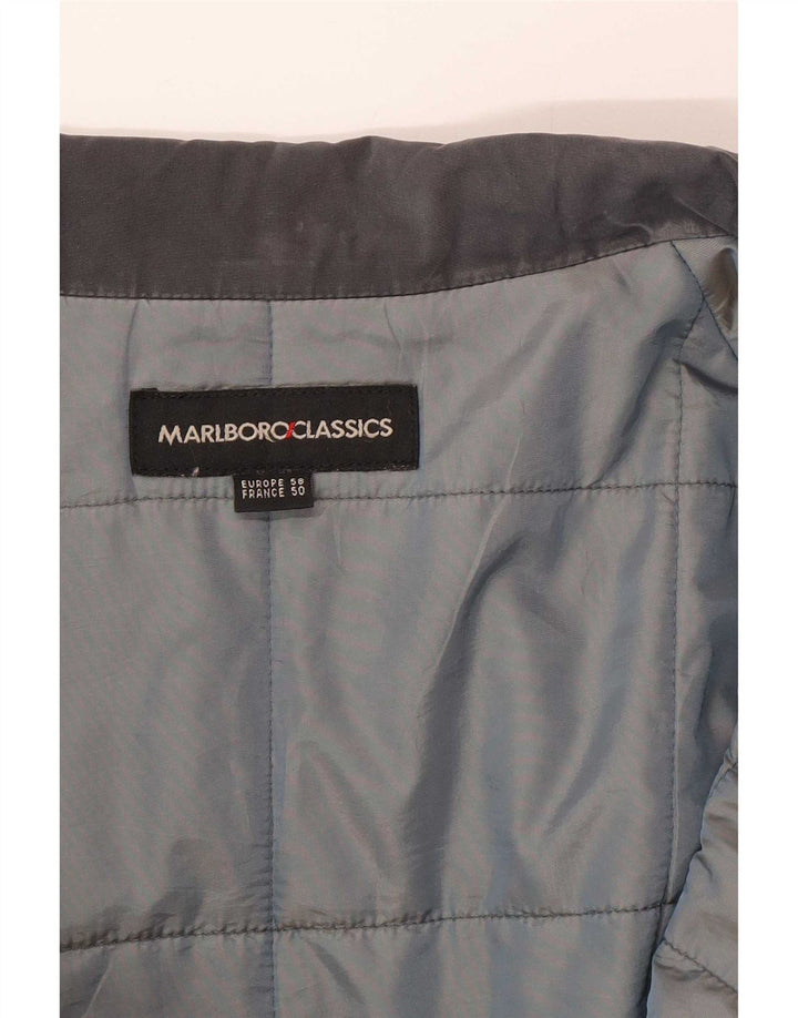 Marlboro Classics Mens Padded Jacket IT 58 4XL Blue